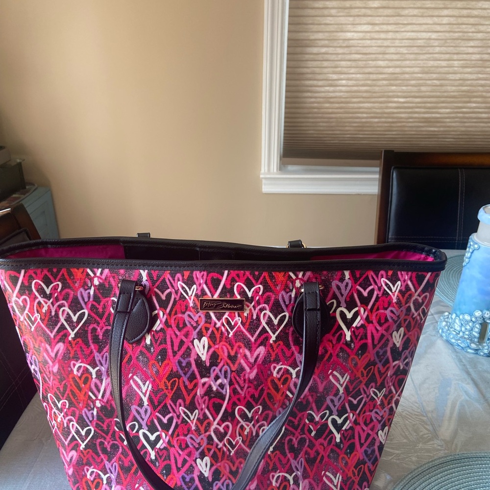 Betsey Johnson Multicolor Heart Tote